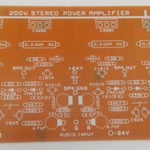 200W Stereo Power Amplifier PCB (24V Dual)