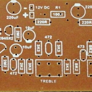 Transistor Pre Amplifier PCB (12VDC)