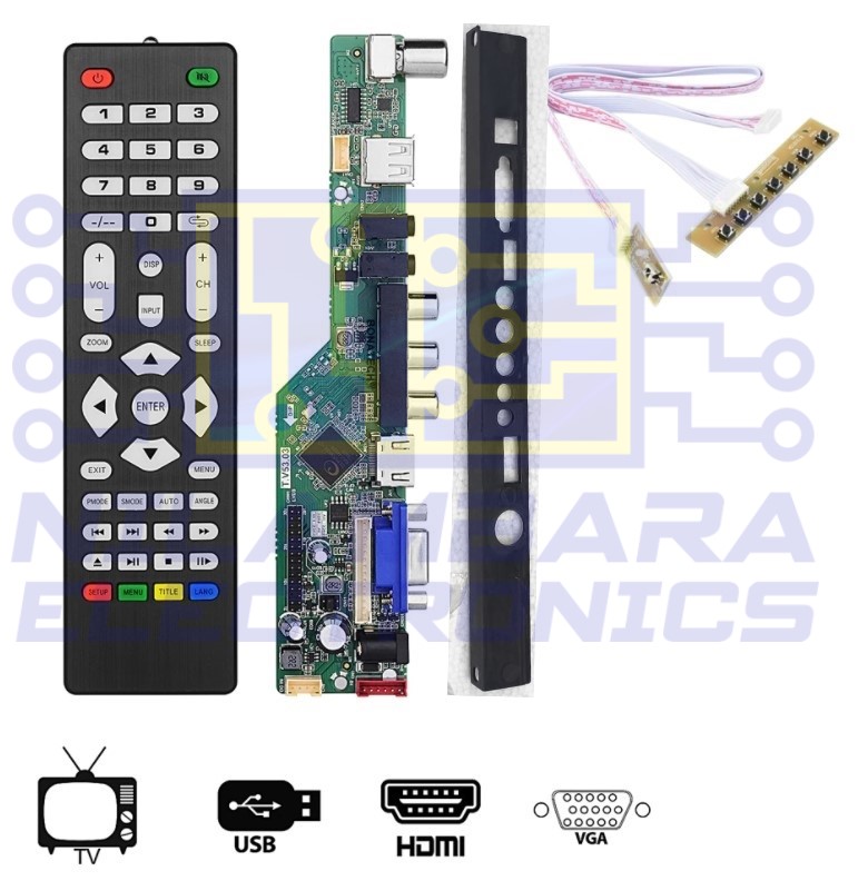 Steep opportunity formula Universal LED TV Main board KIT (TV/USB/VGA/HDMI) - Electronic Components  Parts Shop Sri Lanka